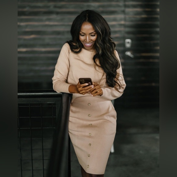 Bright Khaki Tribeca Sweater - Picture 3 of 4